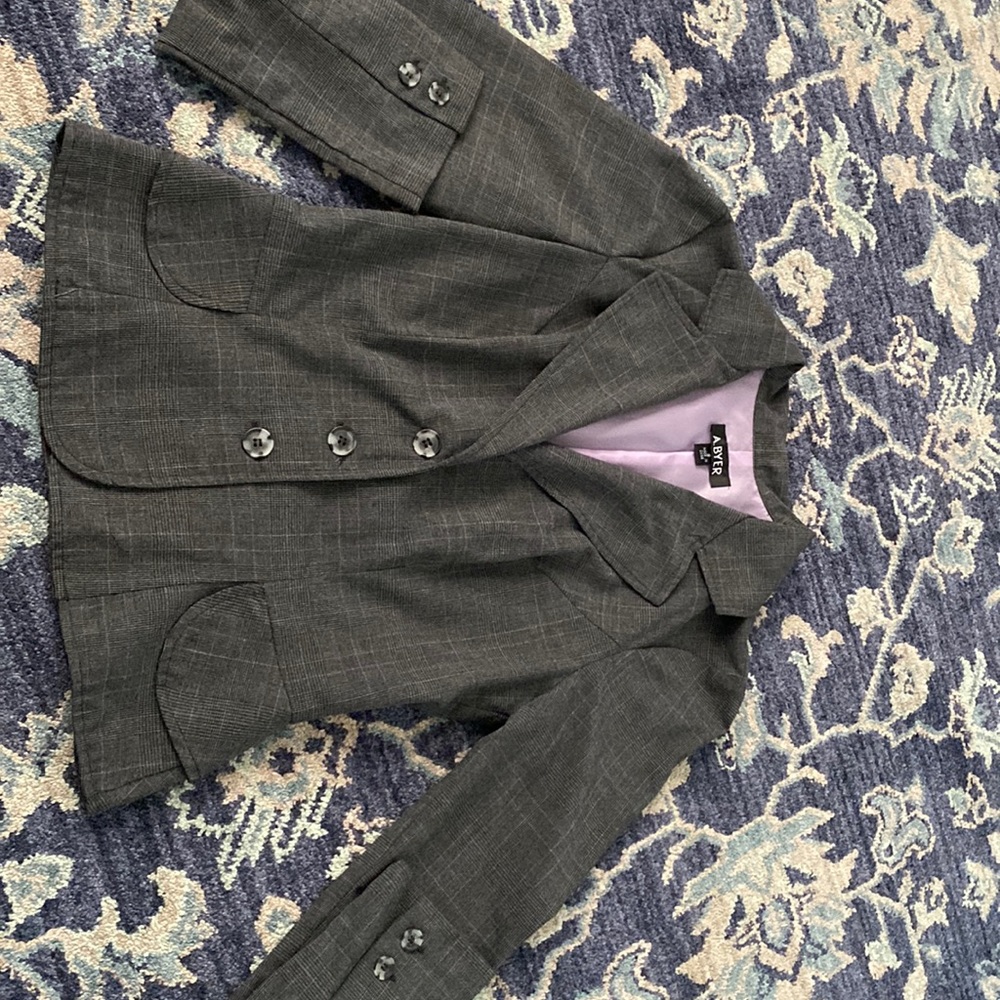 Cute grey blazer by A. Byer